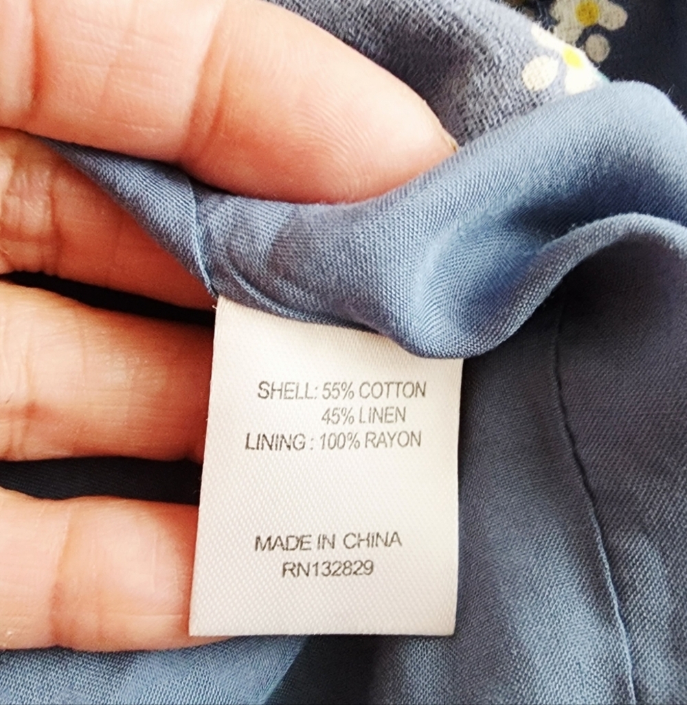 MAJORELLE ANNA BLUE DOSTY FAUX WRAP MINI DRESS FLORAL WOMENS. SIZE SMALL - Picture 4 of 14